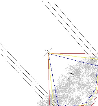 Why is a rainbow curved, if light travels in a straight line?