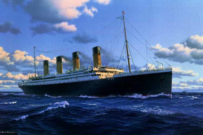 hoeveel meter of kilometer was de titanic ongeveer? - Ik heb een vraag