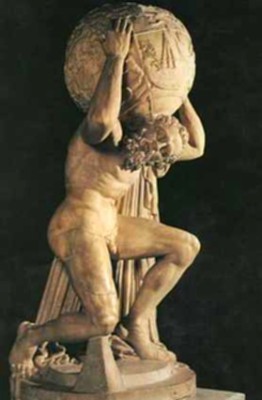 At the time of the Greeks, did people think the earth was flat or round?